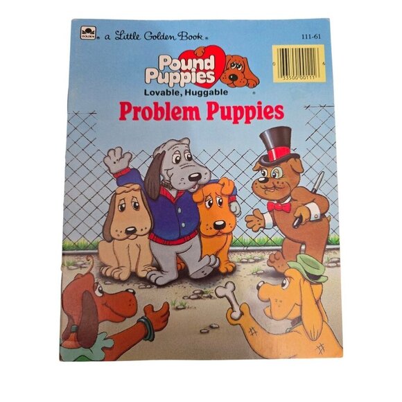 Vintage 80s Pound Puppies Problem Puppies Children's Book Little Golden Book - Picture 1 of 6